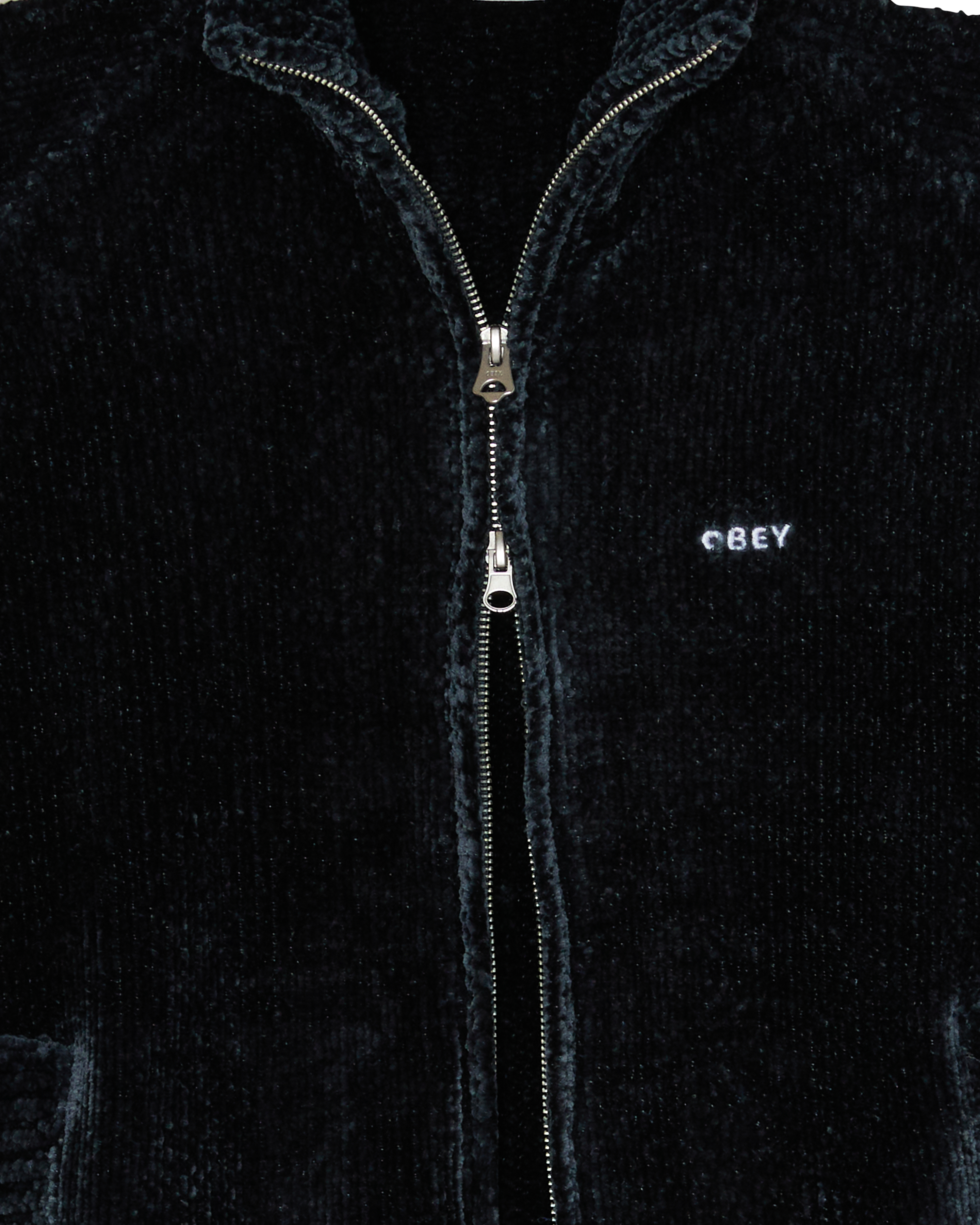 Obey Varen Zip Up Sweater Navy Multi Herren Strickjacke blau